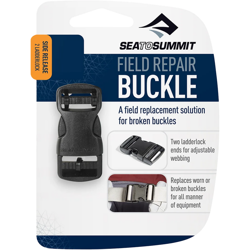 Side Release Field Repair 2 in Buckle, Sea to Summit Side Release Field Repair Buckle in packaging