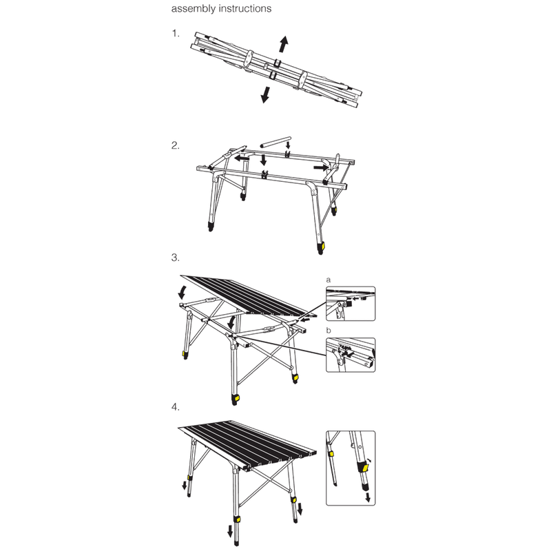 Grand Canyon Table, TravelChair Grand Canyon Table assembly instructions