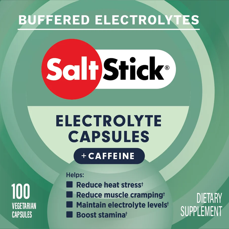 SaltStick Caps + Caffeine (100 Count), SaltStick SaltStick Caps + Caffeine (100 Count) label front