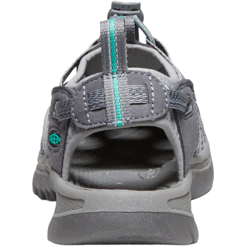 Women's Whisper, Keen Women's Whisper in Medium Grey/Peacock Green back