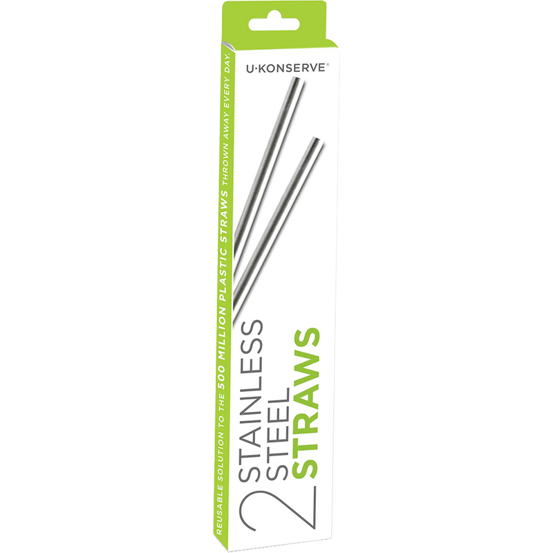 Stainless Steel Straws 2-Pack, Featured Image