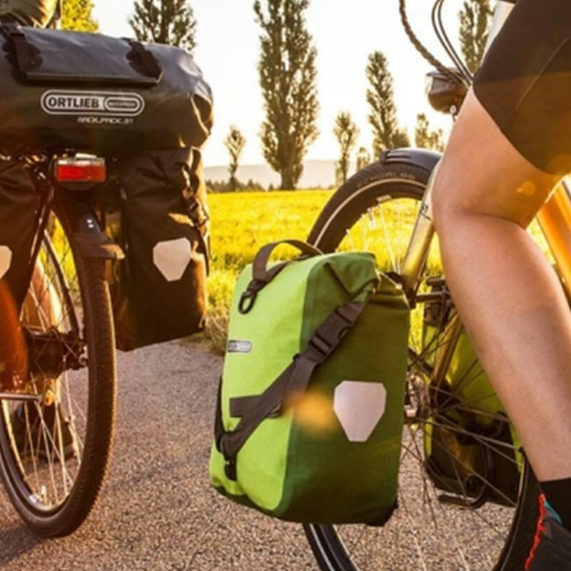 Tubus Tara Lowrider, Ortlieb Tubus Tara Lowrider on bike