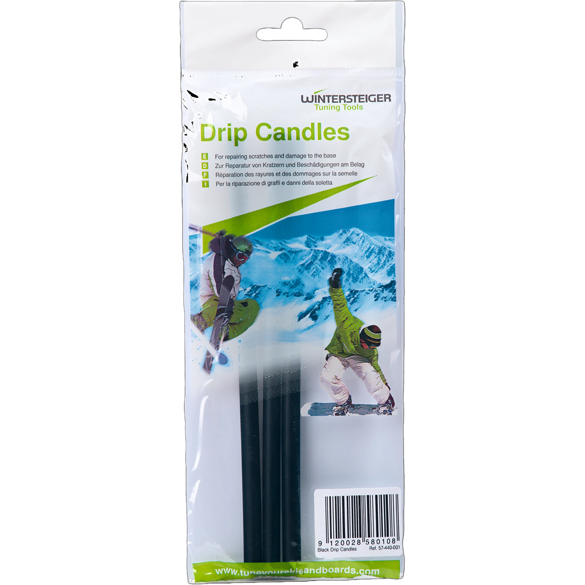 Drip Candles Black P-Tex alternate view