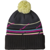 Patagonia Powder Town Beanie in MGSM-Mountain Minded Geo/Smolder Blue