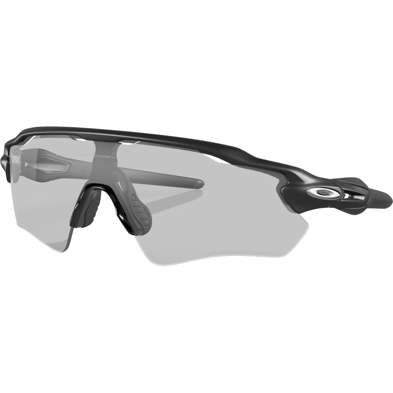 Radar EV Path - Steel/Clear to Black Photochromic, Oakley Radar EV Path - Steel/Clear to Black Photo front left with lens light