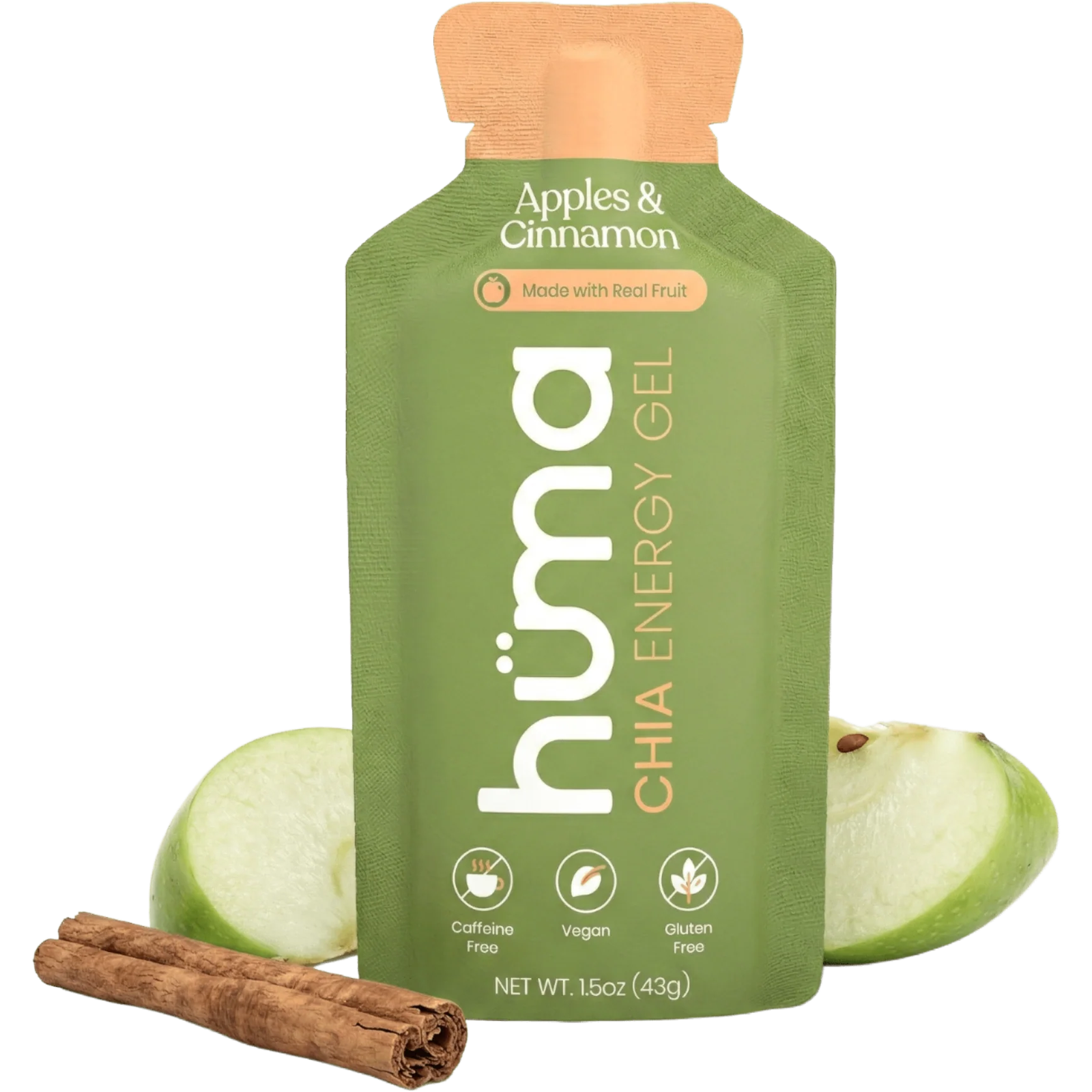 Huma Chia Energy Gel in Apple Cinnamon Single Packet