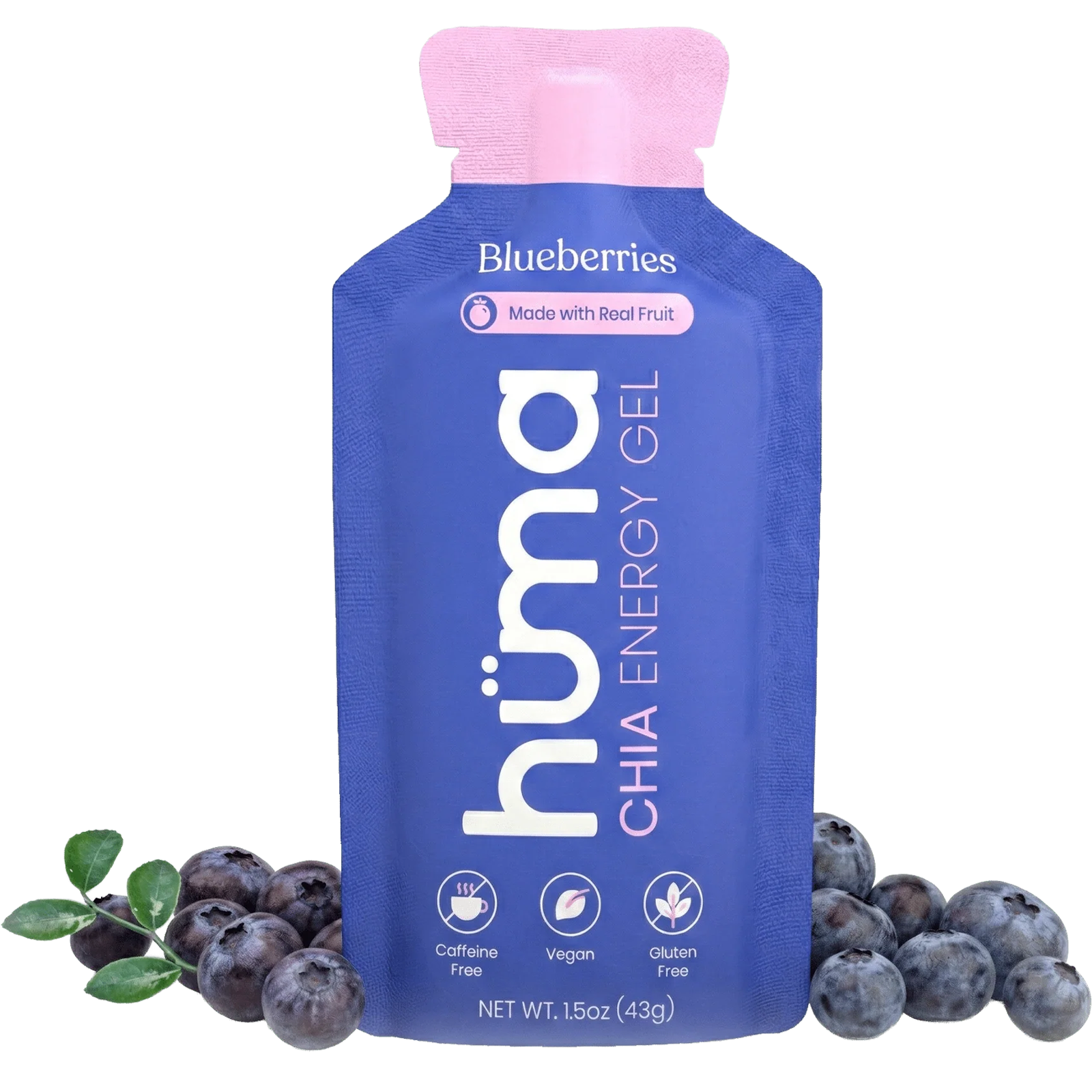 Huma Chia Energy Gel in Blueberry Single Packet