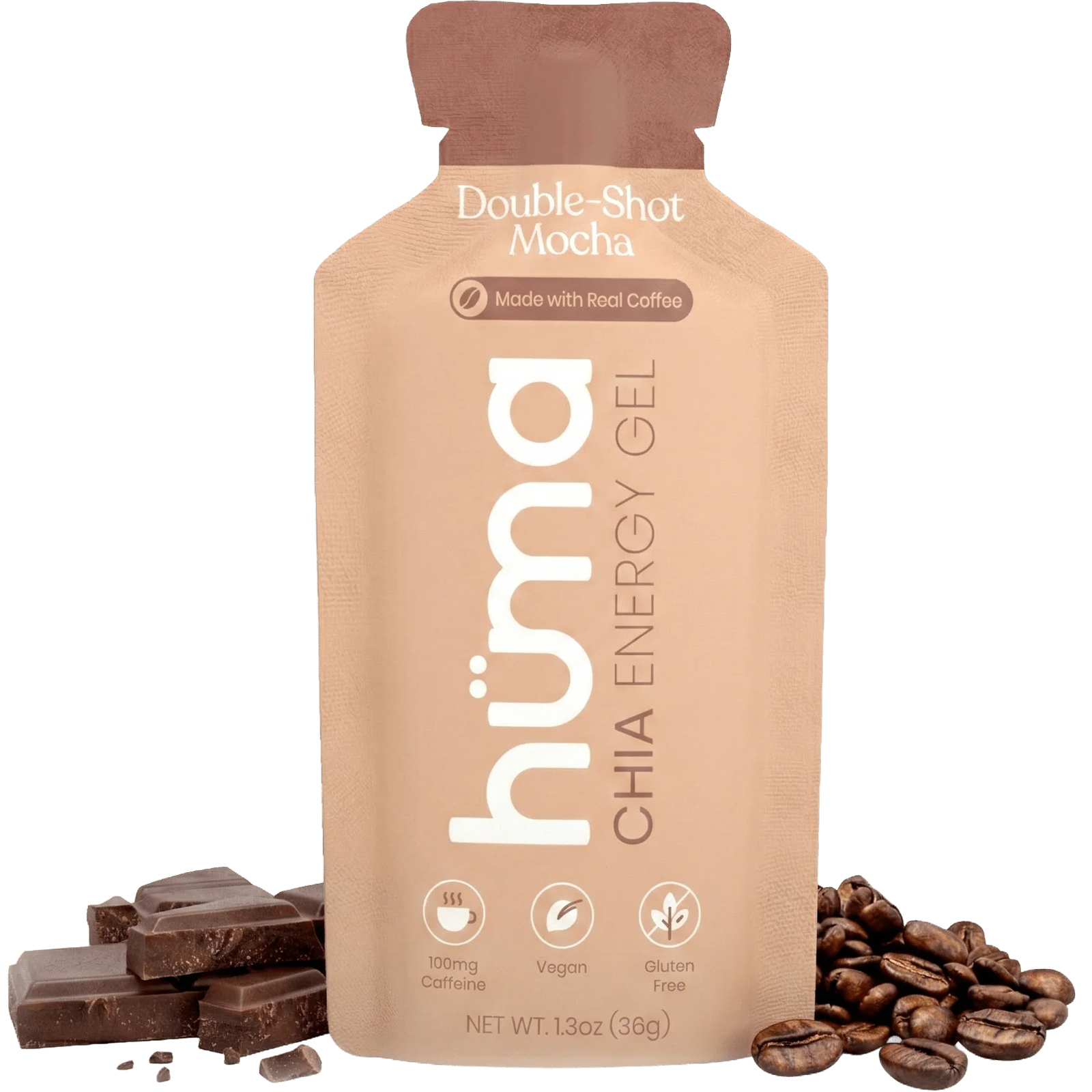 Huma Chia Energy Gel in Double Shot Mocha Single Packet