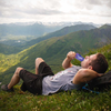 Huma Chia Energy Gel with hiker
