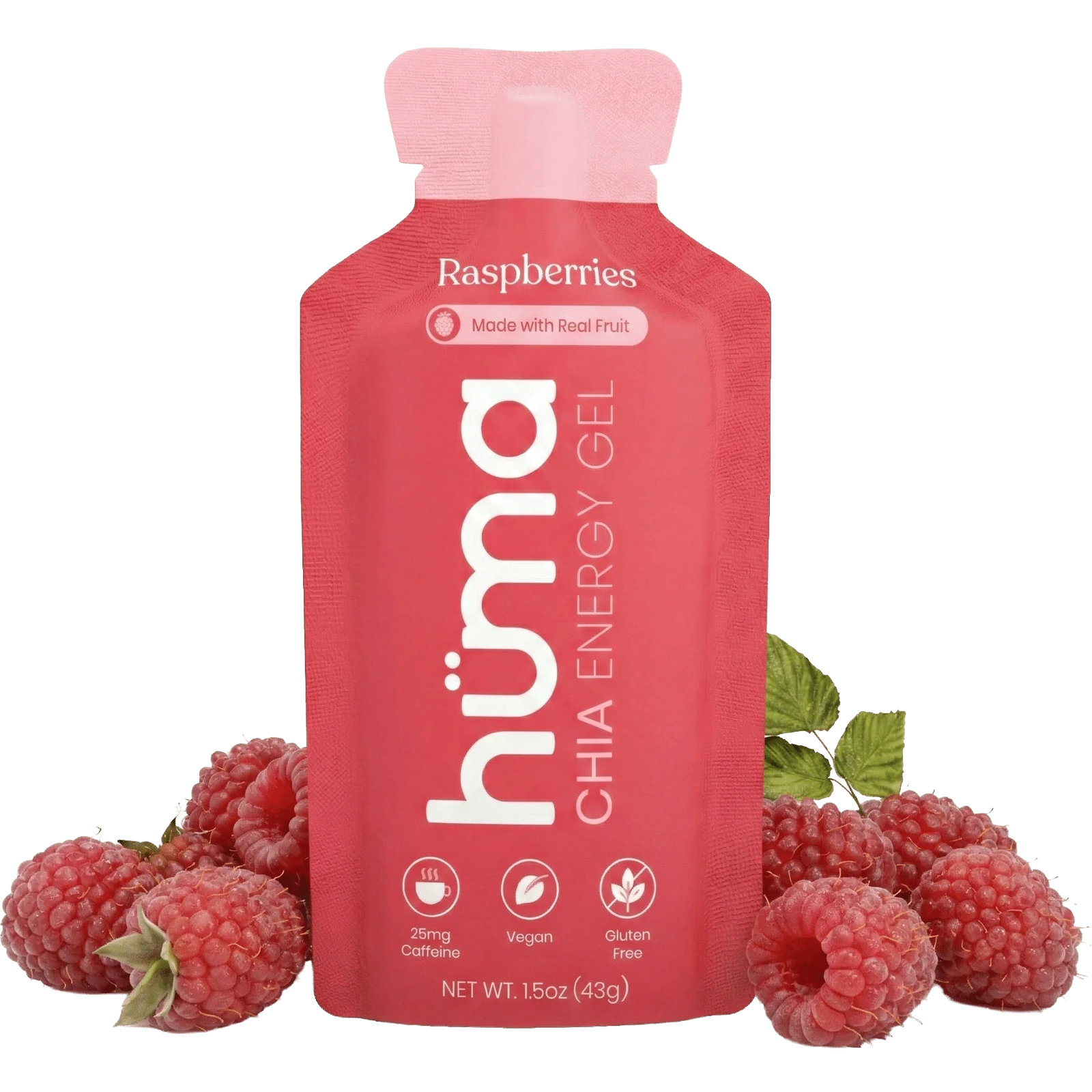 Huma Chia Energy Gel in Raspberry Single Packet