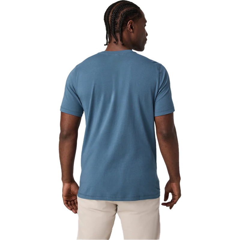 Men's Tuvalu Stretch Tee, Vuori Men's Tuvalu Stretch Tee in Pool Blue back