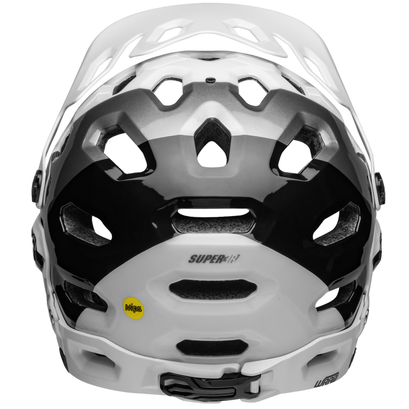 Super 3R MIPS, Bell Sports Super 3R back of helmet with chin guard