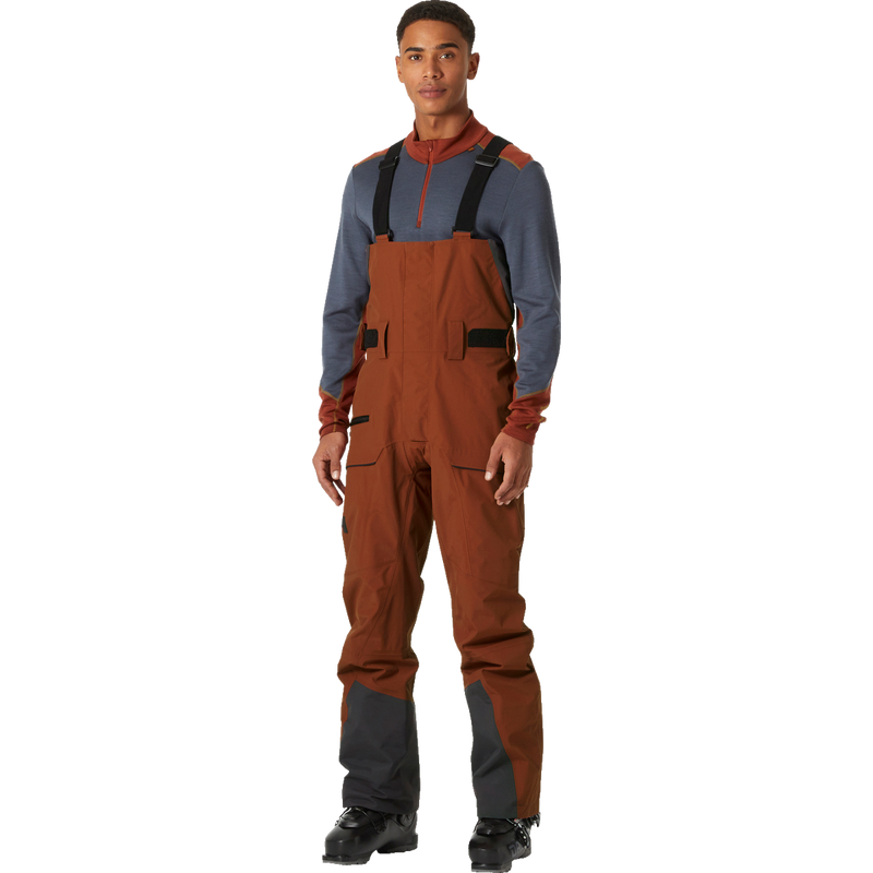 Men's Sogn Bib Shell Pant, Helly Hansen Men's Sogn Bib Shell Pant front on model