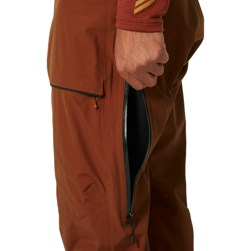 Men's Sogn Bib Shell Pant, Helly Hansen Men's Sogn Bib Shell Pant leg zip