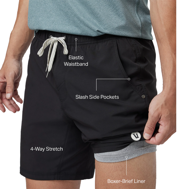 Men's Kore Short, Vuori Men's Kore Short infographic