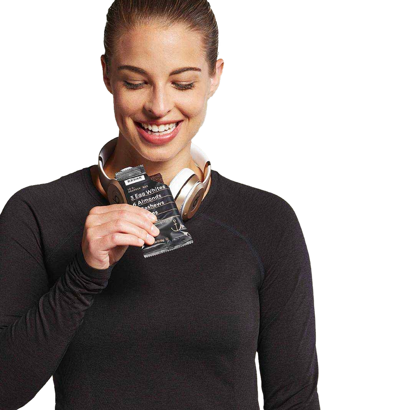 RXBAR Protein Bar, RXBAR Protein Bar in hand 