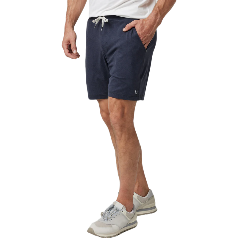 Men's Ponto Short, Vuori Men's Ponto Short in HMD-Midnight Heather front left