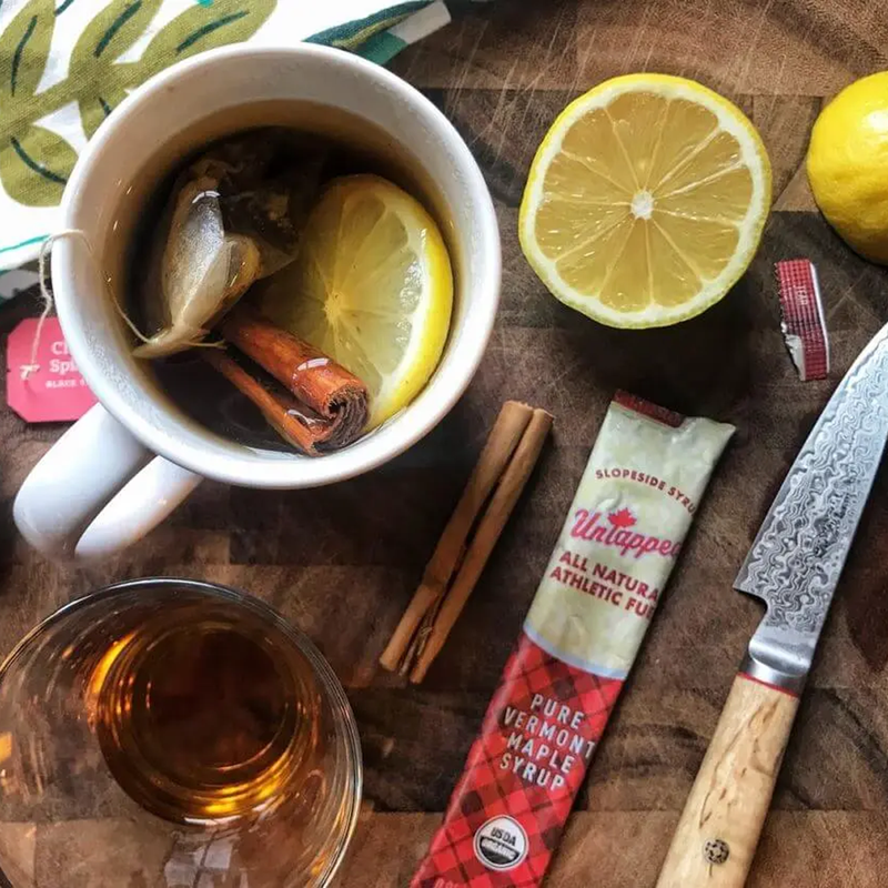 Maple Syrup Energy, UnTapped Maple Syrup Energy with tea