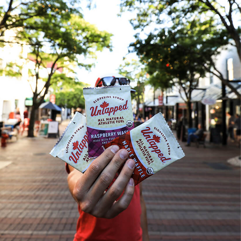 Maple Waffle, UnTapped Maple Waffle in hand