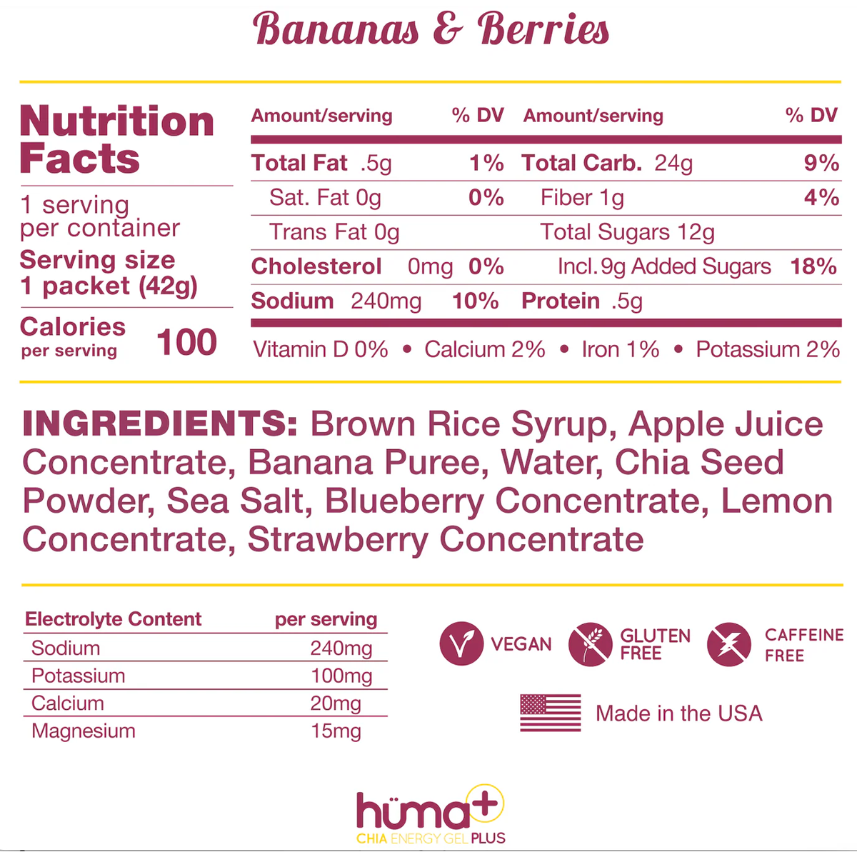 Chia Energy Gel Plus alternate view
