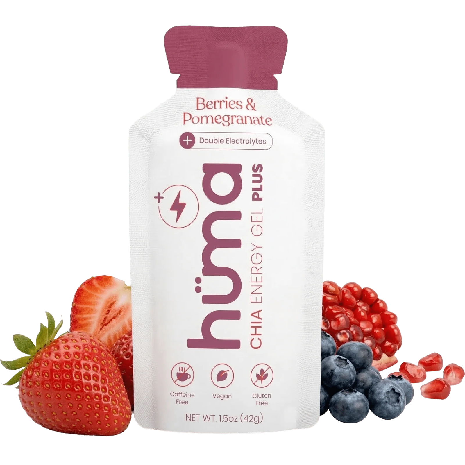 Huma Chia Gel Plus in Berries & Pomegranate Single Packet