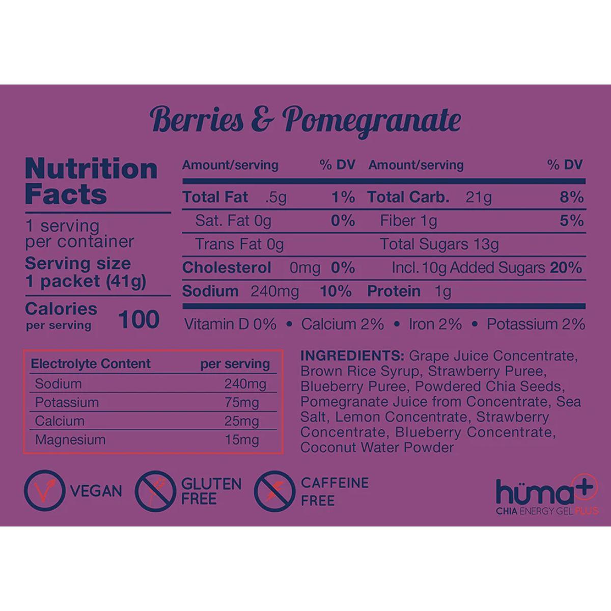 Chia Energy Gel Plus alternate view