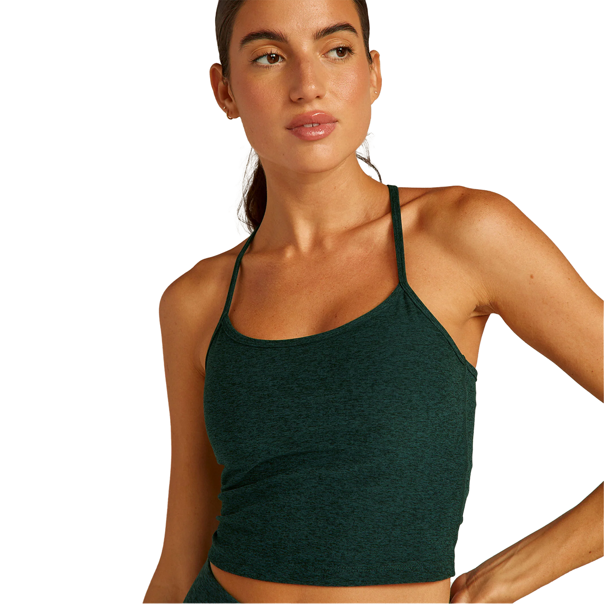 Women's Spacedye Slim Racerback Cropped Tank alternate view
