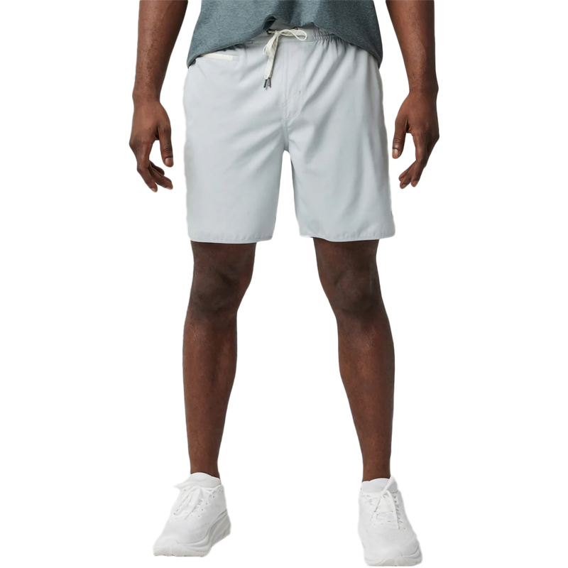 Men's Banks Short, Vuori Men's Banks Short in Sky Grey Linen Texture 