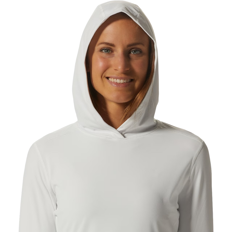 Women's Crater Lake Hoody, Moutain Hardwear Women's Crater Lake Hoody in Fleurs hood