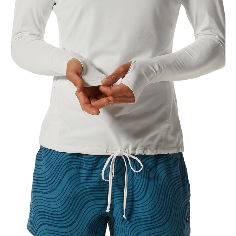 Women's Crater Lake Hoody, Moutain Hardwear Women's Crater Lake Hoody in Fleurs thumb loops