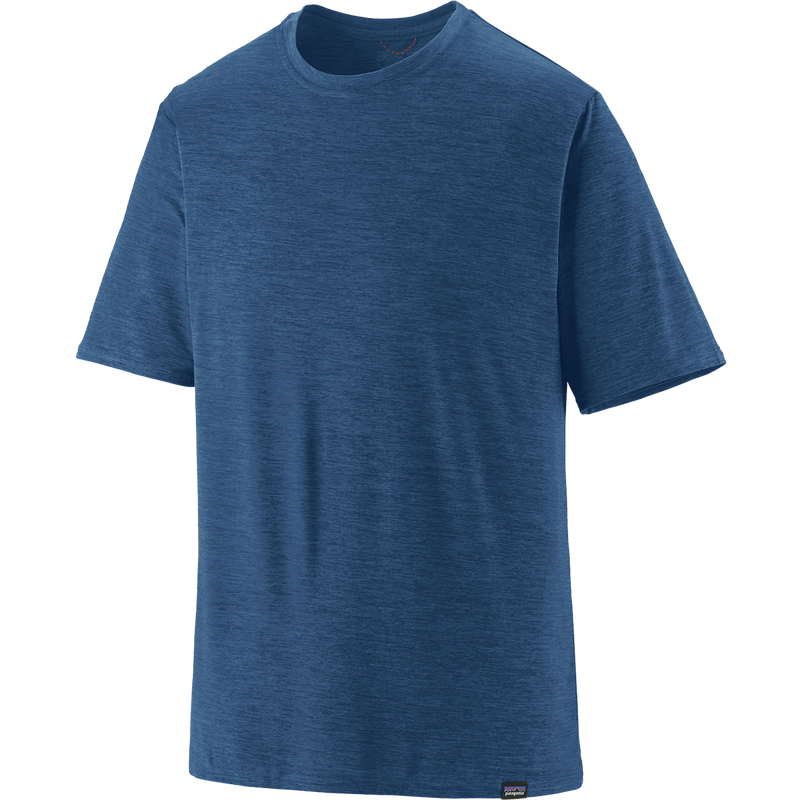 Men's Capilene Cool Daily Shirt, Patagonia Men's Capilene Cool Daily Shirt in Clement Blue X-Dye