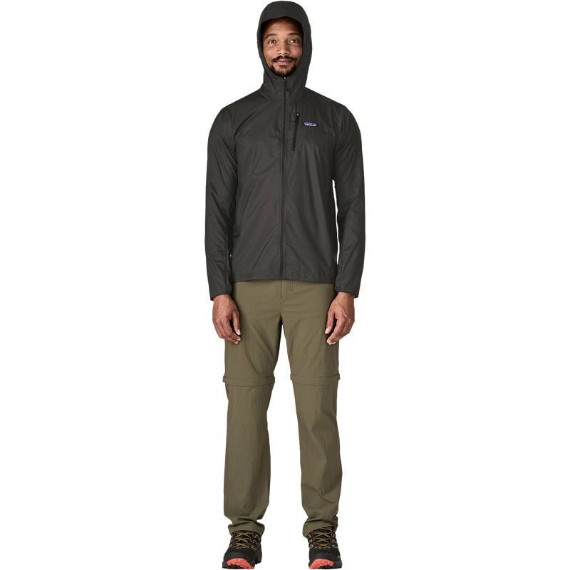Men's Houdini Jacket, Patagonia Men's Houdini Jacket in BOB-Black w/Black front full length