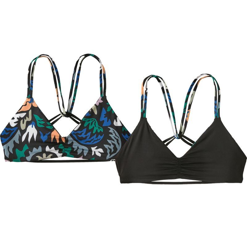 Women's Reversible Seaglass Top, Patagonia Women's Reversible Seaglass Top print and reversed solid