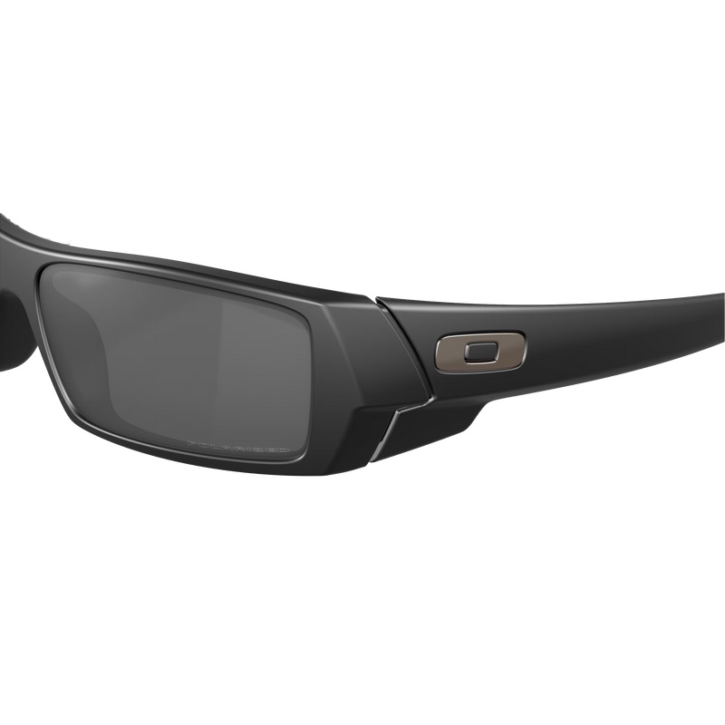 GasCan - Matte Black/Black Iridium Polarized, Oakley GasCan - Matte Black/Black Iridium Polarized front left lens