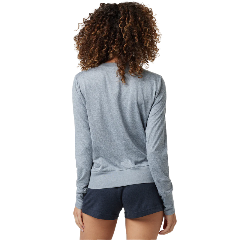 Women's Daydream Crew, Vuori Women's Daydream Crew in HMC-Mallorca Heather back
