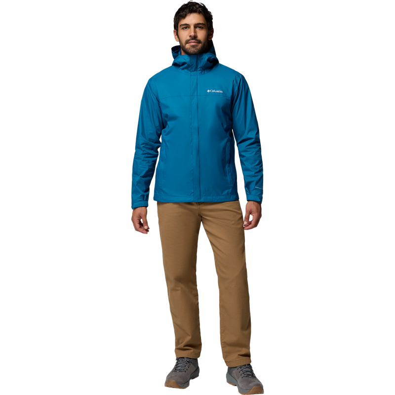 Men's Watertight II Jacket, Columbia Men's Watertight II Jacket in 442 Phoenix Blue front full length