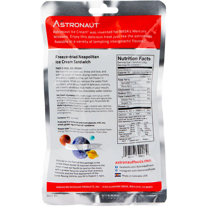 Neapolitan Ice Cream Sandwich (1 Serving)