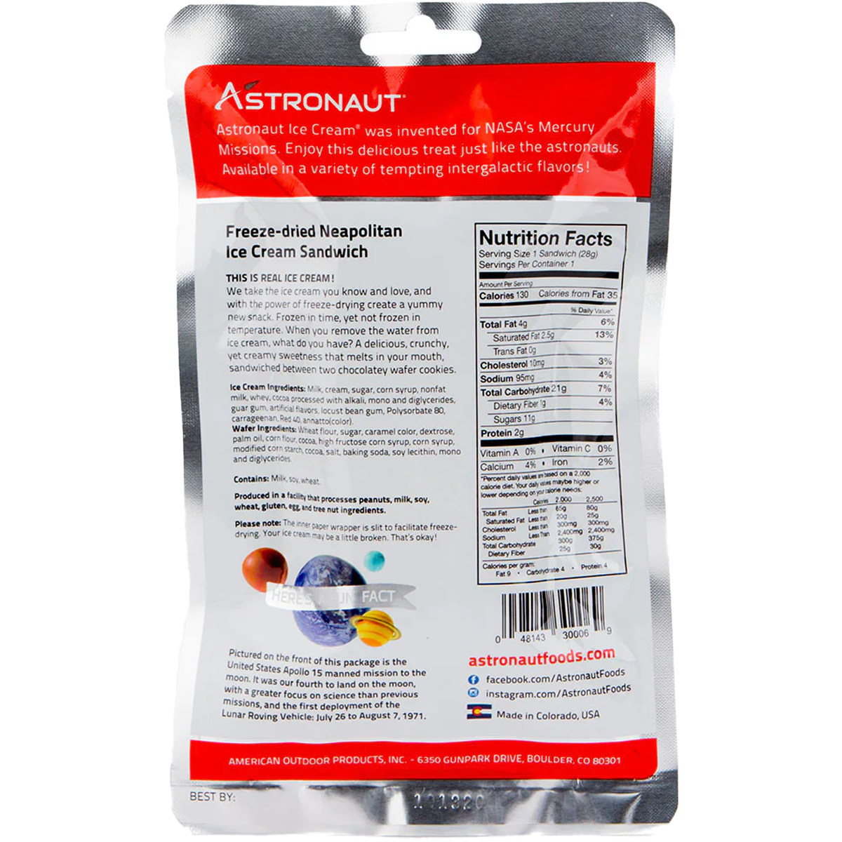 Neapolitan Ice Cream Sandwich (1 Serving) alternate view