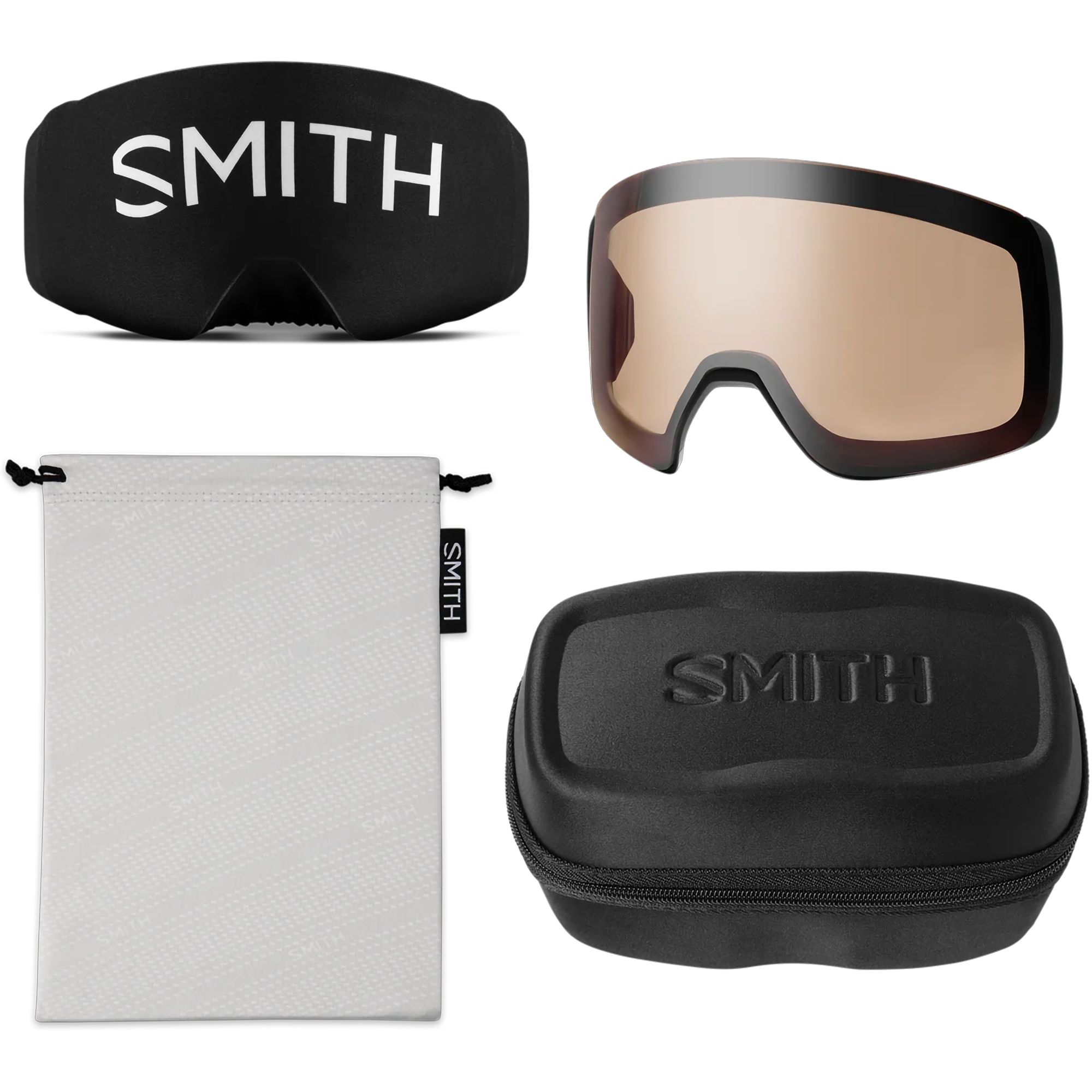 Smith 4D Mag in Black + CP Pro Photo Red Mirror and CP low light lens accessories and extra lens