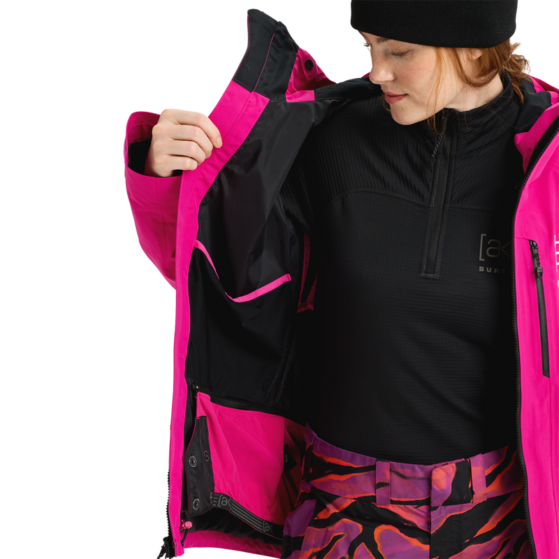 Women's AK Gore-Tex Upshift Jacket, Burton Women's AK Gore-Tex Upshift Jacket in 69P-Very Berry liner