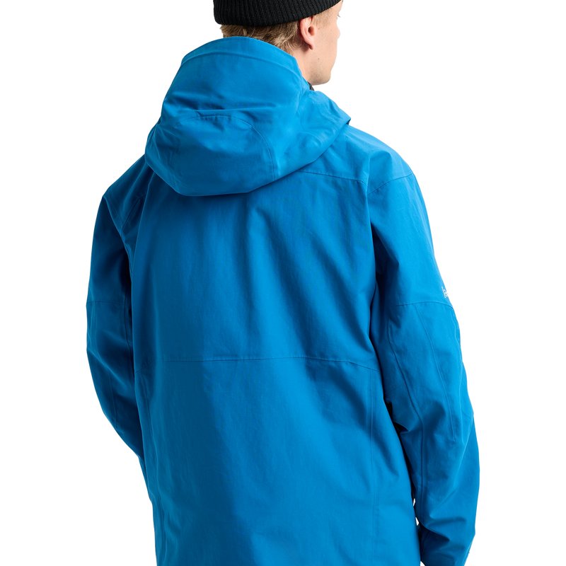 Men's AK Gore-Tex 2L Cyclic Jacket, Burton Men's AK Gore-Tex Cyclic Jacket in EVV-Blue Teal back