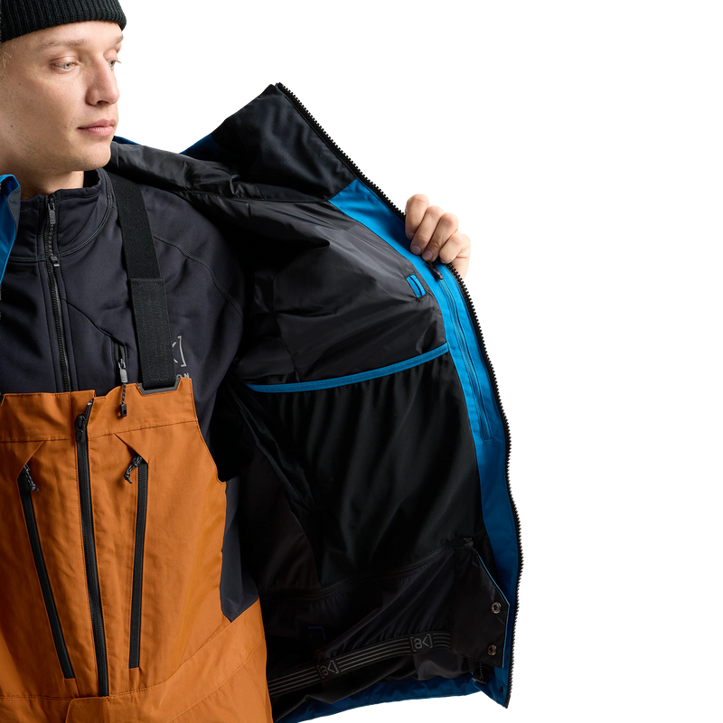 Men's AK Gore-Tex 2L Cyclic Jacket, Burton Men's AK Gore-Tex Cyclic Jacket in EVV-Blue Teal liner