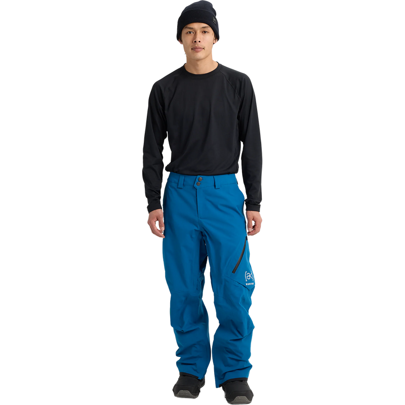 Men's AK Gore-Tex 2L Cyclic Pant, Burton Men's AK Gore-Tex 2L Cyclic Pant in EVV-Blue Teal front full length