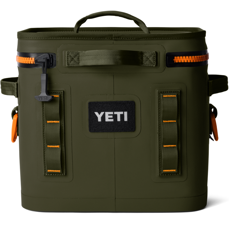 Yeti Hopper Flip 12 in Wetlands Camo back top closed