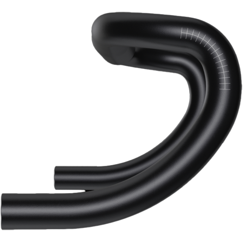 Service Course SL-80 Drop Handlebar -  Aluminum 31.8 44cm Black, Zipp Service Course SL-80 Drop Handlebar - Aluminum 31.8 44cm Black right profile