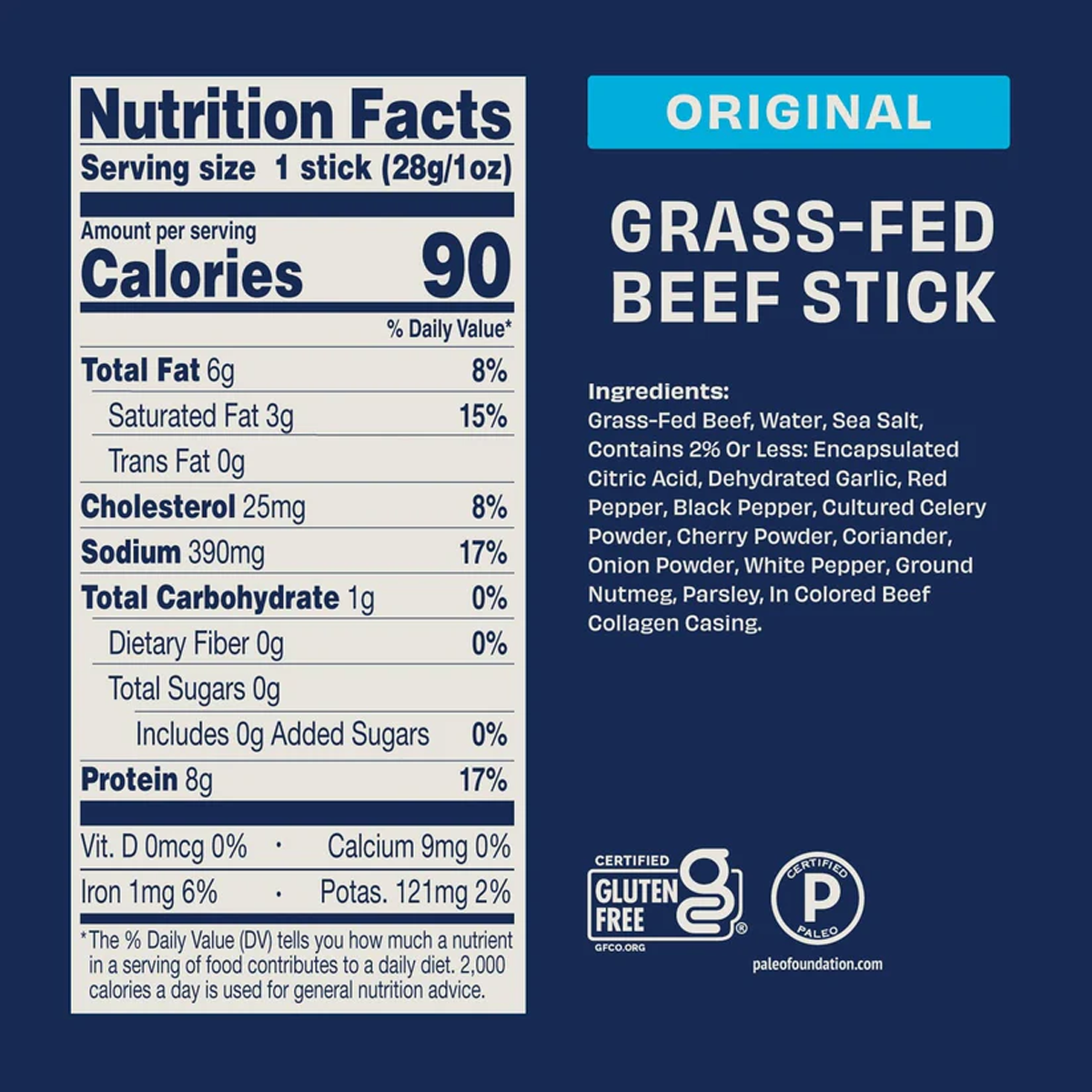 Zero Sugar 1 oz Jerky Sticks alternate view