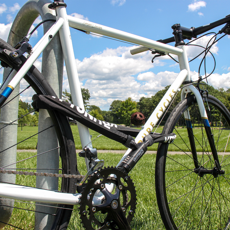Keeper 712 Combo Chain Lock - 120cm, Kryptonite Keeper 712 Combo Chain - 120cm on bike