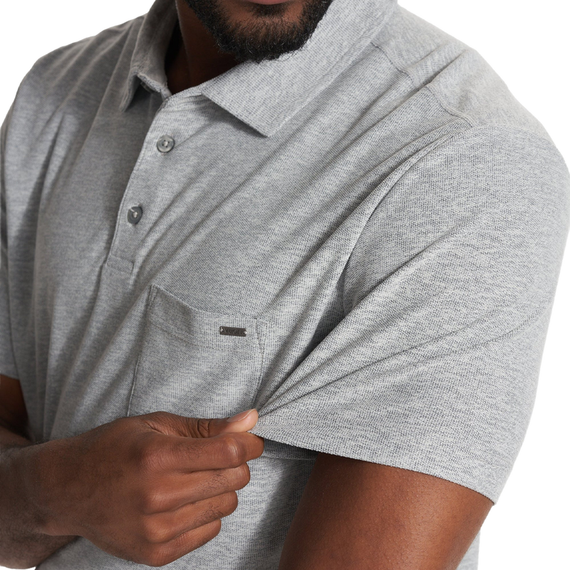 Men's Ace Polo, Vuori Men's Ace Polo sleeve