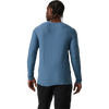 Vuori Men's Long-Sleeve Strato Tech Tee in HPB-Pool Blue Heahter back