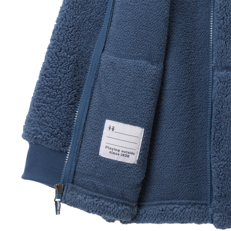 Youth Rugged Ridge II Sherpa Full Zip Sherpa, Columbia Youth Rugged Ridge II Sherpa Full Zip Sherpa in 479-Dark Mountain liner and name tag